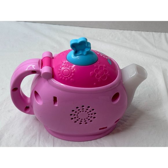 Fisher Price Pink Musical Teapot Talk Laugh Learn Tea Party Kids Toy Preschool - Picture 3 of 4